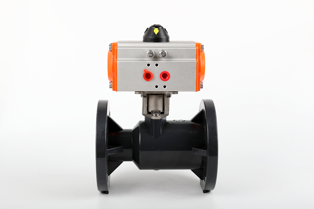 西林气动法兰一体球阀